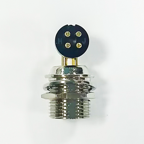 GX12 Standard Type Connector GX12-4 Pin Right Angled Male Socket for PCB GX12 Standard Type Connector GX12-4 Pin Right Angled Male Socket for PCB
