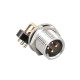 GX12 Standard Type Connector GX12-4 Pin Right Angled Male Socket for PCB GX12 Standard Type Connector GX12-4 Pin Right Angled Male Socket for PCB