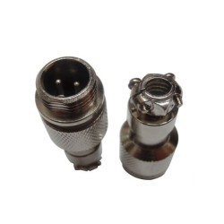 GX12 Two Pin Connectors Male Plug Straight Metal Waterproof Connector 10pcs