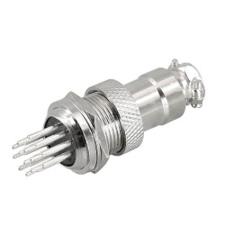 GX16 10Pin Male Female Circular Aviation Connector Plug 16MM Wire Panel Metal Connector PCB Mount