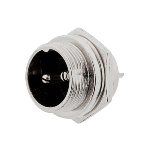 GX16 2 Connector Panel Mount Straight Socket Male for Cable GX16 2 Connector Panel Mount Straight Socket Male for Cable