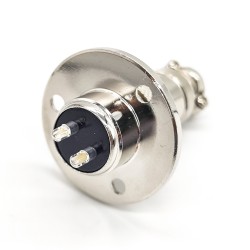 GX16 2 Connector Straight Male Female Metal Flange Mount Connector