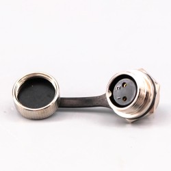 GX16 2 Pin Aviation Connector IP67 Waterproof Reverse Type Male and Female Back Mount Solder Type