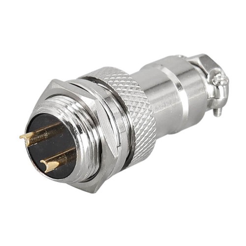 GX16 2 Pin Aviation Connector Reverse Type Male Plug and Female Socket Back Mount Solder Type for Cable GX16 2 Pin Aviation Connector Reverse Type Male Plug and Female Socket Back Mount Solder Type for Cable