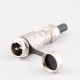 GX16 2 Pin Plug Male and Female Docking Cable Connector Straight Cable Plug IP67 Waterproof