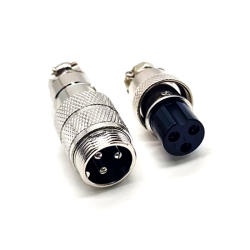GX16 3 Pin Male Female Wrie Connector Straight Aviation Connector for Cable