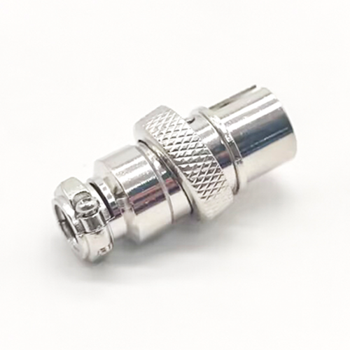 GX16 3 Pin Reverse Straight Male Plug Connector For Cable
