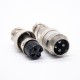 GX16 4 Aviation Connectors Metal Straight Butt-Joint Male and Female Connector