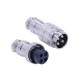 GX16 4 Aviation Connectors Metal Straight Butt-Joint Male and Female Connector