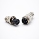 GX16 4 Aviation Connectors Metal Straight Butt-Joint Male and Female Connector