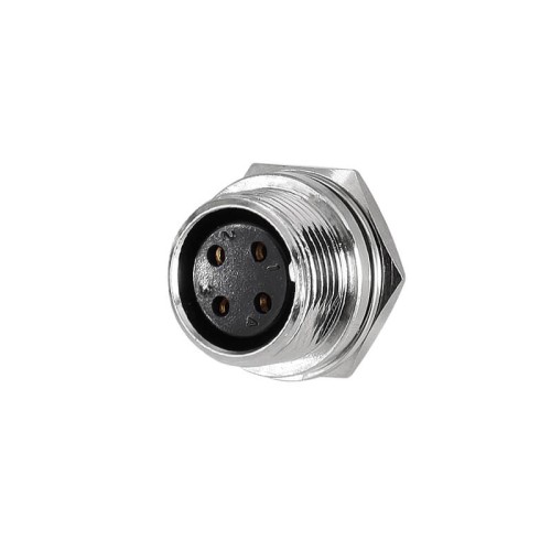 GX16 4 Pin Connector Reverse Straight Male Plug and Female Socket Back Mount Solder Type for Cable GX16 4 Pin Connector Reverse Straight Male Plug and Female Socket Back Mount Solder Type for Cable