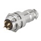 GX16 4 Pin Connector Reverse Straight Male Plug and Female Socket Back Mount Solder Type for Cable GX16 4 Pin Connector Reverse Straight Male Plug and Female Socket Back Mount Solder Type for Cable