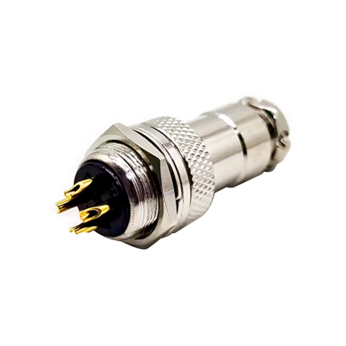 GX16 4 Pin Connector Reverse Straight Male Plug and Female Socket Back Mount Solder Type for Cable GX16 4 Pin Connector Reverse Straight Male Plug and Female Socket Back Mount Solder Type for Cable