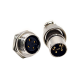 GX16 4 Pin Connector Reverse Straight Male Plug and Female Socket Back Mount Solder Type for Cable GX16 4 Pin Connector Reverse Straight Male Plug and Female Socket Back Mount Solder Type for Cable