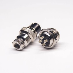 GX16 4 Pin Connector Socket and Plug Straight Wire Aviation Connector
