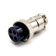 GX16 4 Pin Connector Straight Male Female Metal Connector