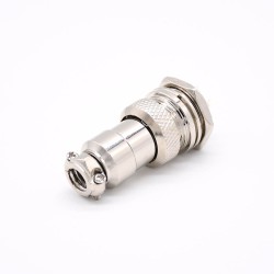 GX16 4 Pin Connector Straight Standard Type Female Pulg to Male Socket Rear Bulkhead Solder Type For Cable