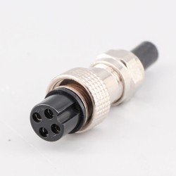 GX16 4 Pin Male and Female Docking Cable Connector Straight Metal Circular Connector IP67 Waterproof