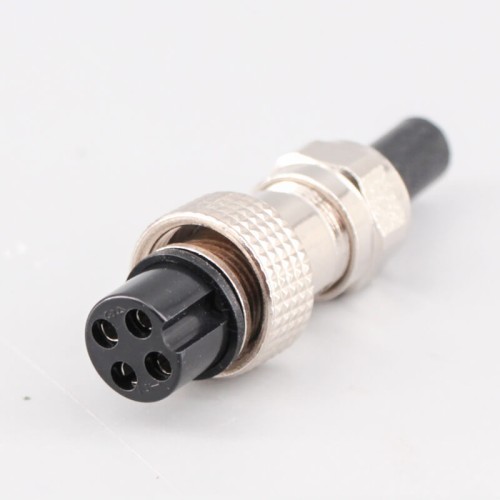 GX16 4 Pin Male and Female Docking Cable Connector Straight Metal Circular Connector IP67 Waterproof