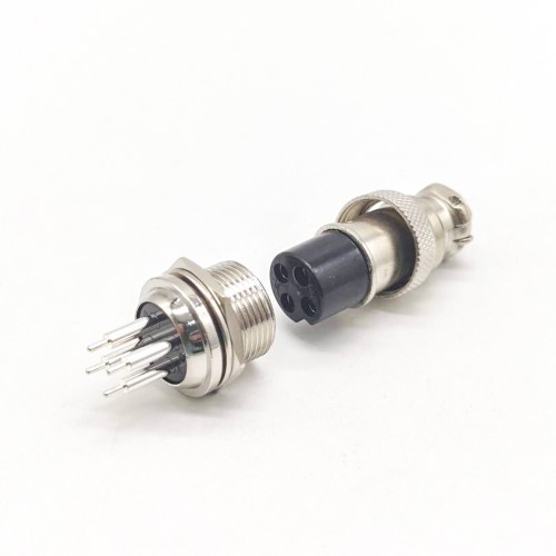 GX16 4Pin Male Female Circular Aviation Connector Plug 16MM Wire Panel Metal Connector PCB Mount