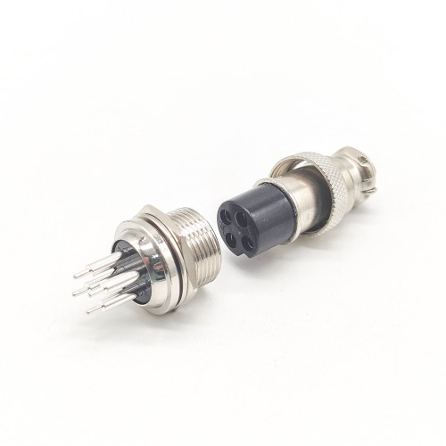 GX16 4Pin Male Female Circular Aviation Connector Plug 16MM Wire Panel Metal Connector PCB Mount