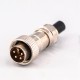 GX16 5 Pin Aviation Connector IP67 Waterproof Reverse Type Male and Female Back Mount Solder Type GX16 5 Pin Aviation Connector IP67 Waterproof Reverse Type Male and Female Back Mount Solder Type
