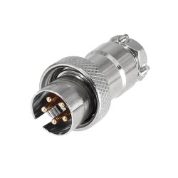 GX16 5 Pin Aviation Connector Reverse Type Male and Female Circular Connector Back Mount Solder Type