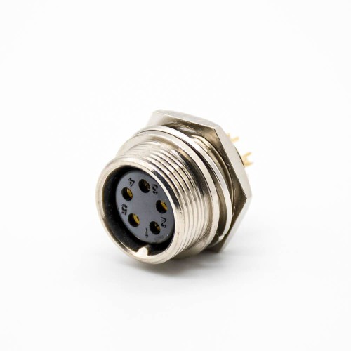 GX16 5 Pin Connector Reverse Type Socket Back Mount Female Straight Solder Cable GX16 5 Pin Connector Reverse Type Socket Back Mount Female Straight Solder Cable
