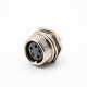 GX16 5 Pin Connector Reverse Type Socket Back Mount Female Straight Solder Cable GX16 5 Pin Connector Reverse Type Socket Back Mount Female Straight Solder Cable