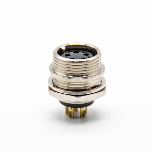 GX16 5 Pin Connector Reverse Type Socket Back Mount Female Straight Solder Cable GX16 5 Pin Connector Reverse Type Socket Back Mount Female Straight Solder Cable
