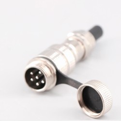 GX16 6 Core Aviation Connector Male and Female Straight Metal Wiring Aviation Plug IP67 Waterproof
