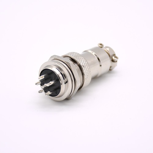 GX16 6 Pin Connector Standard Type Straight Female Pulg to Male Socket Front Bulkhead Solder Type For Cable GX16 6 Pin Connector Standard Type Straight Female Pulg to Male Socket Front Bulkhead Solder Type For Cable