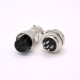 GX16 6 Pin Connector Standard Type Straight Female Pulg to Male Socket Front Bulkhead Solder Type For Cable GX16 6 Pin Connector Standard Type Straight Female Pulg to Male Socket Front Bulkhead Solder Type For Cable