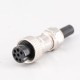 GX16 7 Pin Male Female Docking Cable Connector Straight Metal Circular Connector IP67 Waterproof