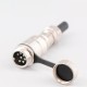 GX16 7 Pin Male Female Docking Cable Connector Straight Metal Circular Connector IP67 Waterproof