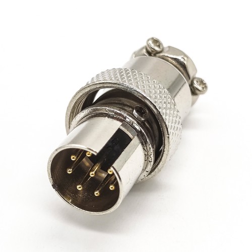 GX16 8 Pin aviation Connector Reverse Straight Male Plug For Cable