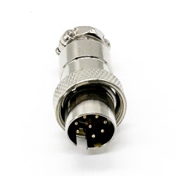 GX16 8 Pin aviation Connector Reverse Straight Male Plug For Cable