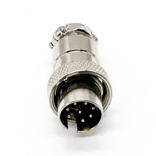 GX16 8 Pin aviation Connector Reverse Straight Male Plug For Cable