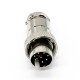 GX16 8 Pin aviation Connector Reverse Straight Male Plug For Cable