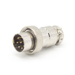 GX16 8 Pin aviation Connector Reverse Straight Male Plug For Cable