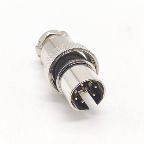 GX16 8 Pin aviation Connector Reverse Straight Male Plug For Cable