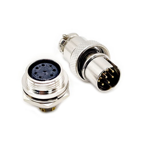 GX16 8 Pin Connector Reverse Straight Male Plug and Female Socket Back Mount Solder Type for Cable GX16 8 Pin Connector Reverse Straight Male Plug and Female Socket Back Mount Solder Type for Cable