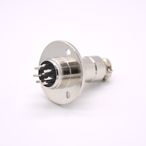 GX16 8 Pin Connector Standard Type Straight Female Pulg to Male Socket Flange Mounting Solder Cup For Cable GX16 8 Pin Connector Standard Type Straight Female Pulg to Male Socket Flange Mounting Solder Cup For Cable