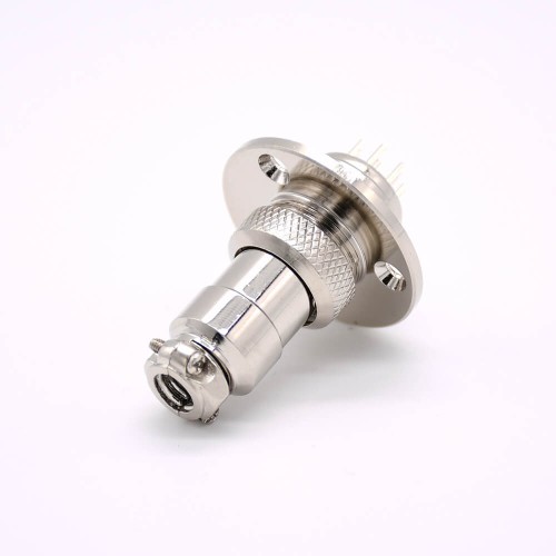 GX16 8 Pin Connector Standard Type Straight Female Pulg to Male Socket Flange Mounting Solder Cup For Cable GX16 8 Pin Connector Standard Type Straight Female Pulg to Male Socket Flange Mounting Solder Cup For Cable