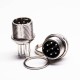GX16 8 Pin Connector Straight Standard Type Male Socket Frount Bulkhead PCB Mount GX16 8 Pin Connector Straight Standard Type Male Socket Frount Bulkhead PCB Mount
