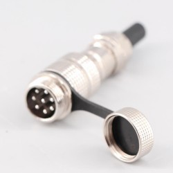 GX16 8 Pin Male and Female Docking Cable Connector Straight Metal Circular Connector IP67 Waterproof