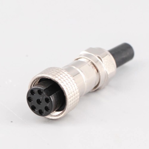 GX16 8 Pin Male and Female Docking Cable Connector Straight Metal Circular Connector IP67 Waterproof