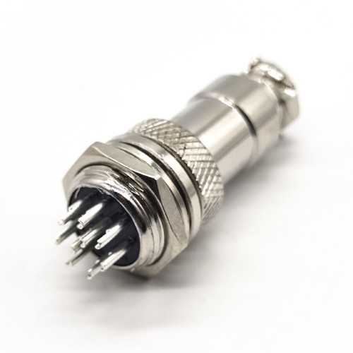GX16 9 Pin Connector Straight Standard Type Female Pulg to Male Socket Rear Bulkhead Solder Type For Cable GX16 9 Pin Connector Straight Standard Type Female Pulg to Male Socket Rear Bulkhead Solder Type For Cable