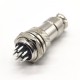 GX16 9 Pin Connector Straight Standard Type Female Pulg to Male Socket Rear Bulkhead Solder Type For Cable GX16 9 Pin Connector Straight Standard Type Female Pulg to Male Socket Rear Bulkhead Solder Type For Cable