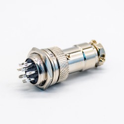 GX16 9 Pin Connector Straight Standard Type Female Pulg to Male Socket Rear Bulkhead Solder Type For Cable